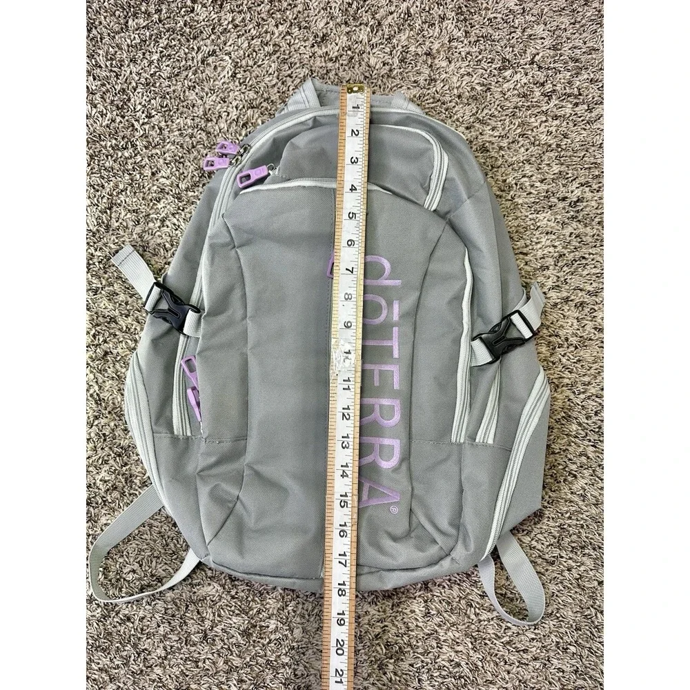 doTERRA Back Pack Large Compartment Gray Purple‎